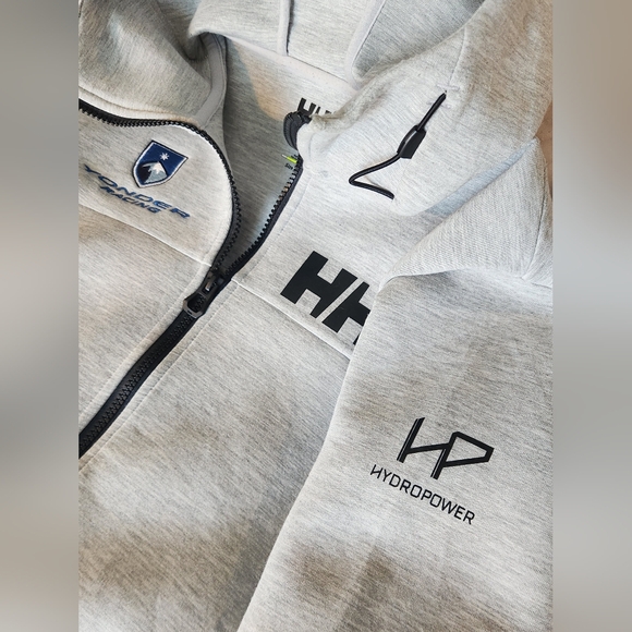 Helly Hansen Hoodie Sweatshirt grey men's medium EUC! - Picture 4 of 5